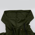 thumbnail image 6 of Otntypg Corduroy Hoodie Jackets for Women Fashion Fall Spring Long Sleeve Drawstring Button Down Shacket Outwear Tops Thick Warm Hooded Pullover Sweatshirts with Pockets Army Green M, 6 of 10