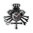 thumbnail image 2 of Vinyl Record Wall Clock 12 Inch Car Repair Tool Service Garage Vinyl Record Wall Clock Piston Auto Art Retro Album Crafts Wall Clock Decor Mechanic Gift, 2 of 6