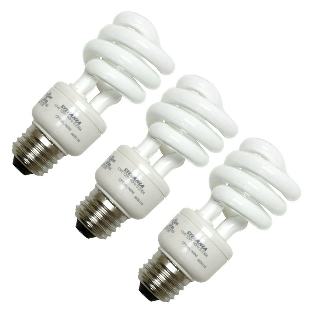 Sylvania 13 Watt Compact Fluorescent Mini Twist Bulb, 3pk
