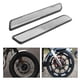 thumbnail image 3 of Juego de 2 reflectores ornamentales para pata de horquilla delantera de motocicleta para cola blanda Plata, 3 of 9