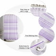 thumbnail image 3 of Purple Striped Shower Curtain, 66" x 72", Nature Abstract Art Classic Waterproof Bathroom Curtain Washable Shower Curtain Set with 12 Hooks, 3 of 6