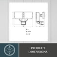 thumbnail image 6 of 2 Light Solar Powered Outdoor Security LED Flood Light White, Motion Sensor, Dusk to Dawn, Battery Backup, 6 of 11