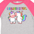 thumbnail image 4 of Inktastic I Believe in You Cute Rainbow Unicorns Boys or Girls Toddler T-Shirt, 4 of 5