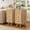 3 Drawers-Natural 2PCS, variant on Wirrytor Farmhouse Walnut Fluted Nightstands Set of 2, Mid-Century Chic End Table with Drawer and Open Shelf Storage, Curved Edge Bedside Table for Bedroom Living Room