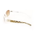 thumbnail image 3 of New Hds 5021 Womens/Ladies Designer Full-Rim 100% Uva & Uvb White / Gold / Cheetah Frame Gradient Brown Lenses 58-15-135 Sunglasses/Eyewear, 3 of 3
