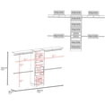 thumbnail image 4 of Modular Wardrobe Closet Organizer with Shelves, Hanging Rods and Drawers, White Freestanding Storage Cabinet System, 4 of 8