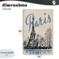 thumbnail image 4 of Stupell Industries Eclectic Blue & Beige Paris Travel Canvas Art, 24 x 36, by Annabelle Hall, 4 of 8