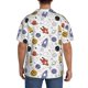 thumbnail image 3 of Balery Rocket Planets Camisa Casual de Manga Corta con Botones para Hombre, Texturizada, Estilo Cubano, para Playa, Verano-Small, 3 of 5