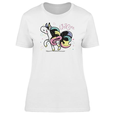 Goth Hair Unicorn Doodle Tee Women's -Image by (Best Goth Clothing Websites)