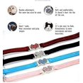 thumbnail image 5 of collier Pour Chat 2 Pices Avec Clochette En Diamant Color Floqu (rouge Et Rose), Joli Petit Collier Pour Chat, Collier Pour Chat Avec Clochette Et, 5 of 5