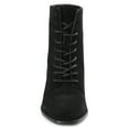thumbnail image 6 of Journee Signature Womens Genuine Leather Edda Almond Toe Block Heel Combat Booties, 6 of 8