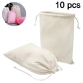 thumbnail image 2 of 10 pcs Non-Woven Color Shoe Bag with Drawstring Beam Mouth Design for travel/carrying, 2 of 5