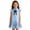 F-16Blue, variant on ZHOGXU Toddler Kids Girls Dress Flying Sleeve Lapel Solid Color Buttons Layered Ruffle Comfortable Stylish Dresses For Daily Wear And Party,Blue,4-5 Years