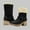 Black, variant on BONIXOOM Boots For Women Mid Heel Rubber Slip-On Mid-Calf Winter Black