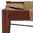 thumbnail image 5 of SAFAVIEH Arcana Rustic Classic Natural Jute Bench, Cognac, 5 of 10