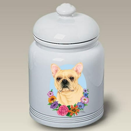 French Bulldog Cream - Best of Breed Ceramic Doggie Treat Jar