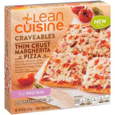 LEAN CUISINE Craveables Thin Crust Margherita Pizza 6 oz Box