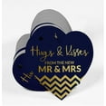 thumbnail image 3 of Inkdotpot Real Gold Foil Hugs & Kisses From The Wedding Tag Favor Hang Paper Tag 50 Pieces, 3 of 6