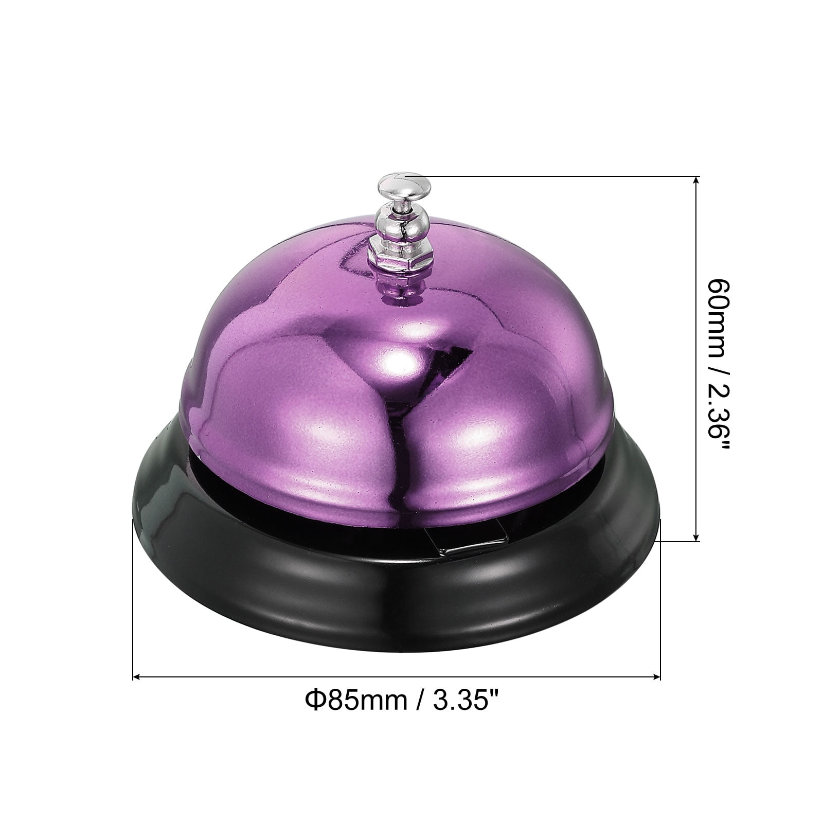 Unique Bargains Desk Dinner Bell for Restaurants and Service in Settings 85x60 mm purple