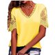 thumbnail image 2 of Ropa de calle de encaje para mujer, camisetas Vintage, camisas elegantes para mujer, Top Y2k, ropa de moda, camisetas informales con cuello en V, 2 of 4