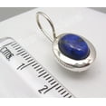 thumbnail image 3 of SilverStarJewel Sterling Silver Lapis Lazuli Earrings 0.9" Jewelry, 3 of 3