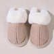 thumbnail image 3 of Zapatillas de algodón de estilo coreano de otoño e invierno para mujer, además de zapatillas de algodón antideslizantes para el hogar con punta peluda de terciopelo para el hogar, 3 of 5