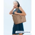 thumbnail image 3 of Bolso de mano TopDesign Puffy para mujer con portavasos y compartimento para portátil, bolsa de cosm, 3 of 8