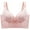 Purple, variant on Plus Size Lace Bra C Cup Wide Back Push Up Brassiere for Women Black 46D