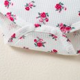 thumbnail image 6 of Dooleck Baby Waffle Outfit Floral Clothes Ruffle Bodysuit Onesies Shorts Pants Set, 6 of 7
