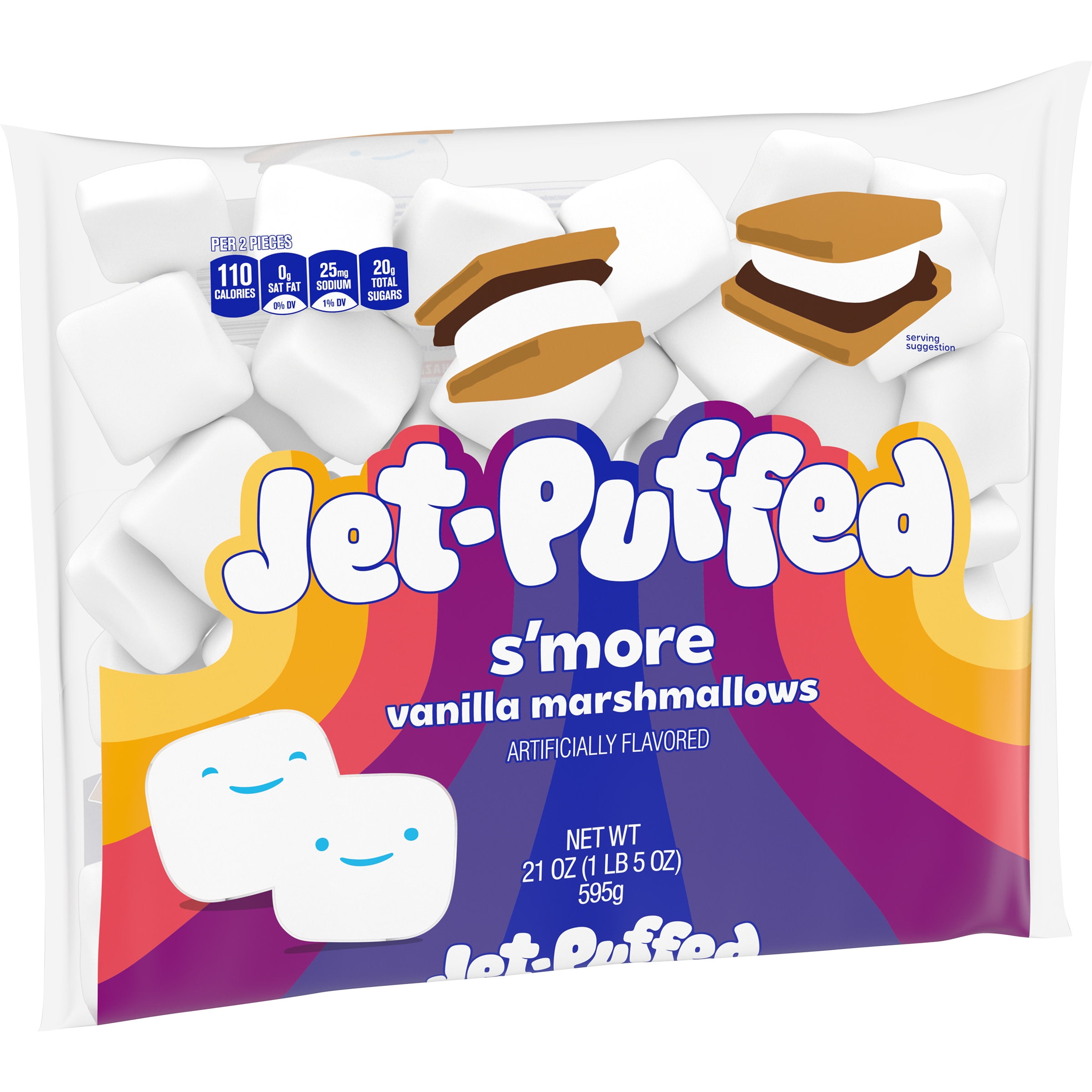 JetPuffed S'moreMallows Marshmallows, 21 oz Bag