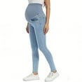 thumbnail image 3 of CHUMUD Women's Maternity Jeans Over Belly Skinny Stretchy Denim Pants Comfy Slim Pregnancy Pants, S-XXL, 3 of 4