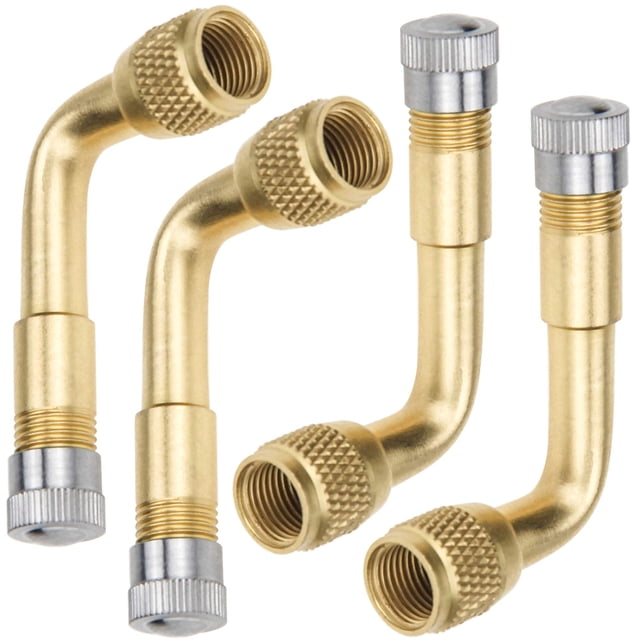 Extensión de válvula de neumático Mellbree 90 grados Schrader, paquete de 4