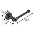 thumbnail image 4 of Tcbosik 3pcs/Set Bathroom Hardware, Thicken Towel Bar, Metal Towel Ring, Aluminum Toilet Paper Roll Holder, Black, 4 of 10