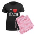 thumbnail image 5 of CafePress - I Heart Math Women's Dark Pajamas - Women's Short Sleeve Print T-Shirt and Pants Dark Cotton Pajama Set, 5 of 7