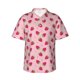 thumbnail image 1 of Balery Strawberries Camisas hawaianas de manga corta para hombre, camisas playeras de corte holgado, camisas de vacaciones con botones,Small, 1 of 7