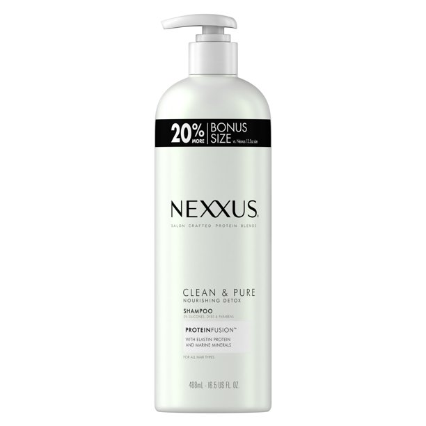 Nexxus Clean & Pure Shampoo with Pump With ProteinFusion 16.5 oz