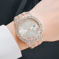 thumbnail image 3 of Luxurious Full Diamond Steel Strip Ms Quartz Analog Watch Diamond Watch, 3 of 5