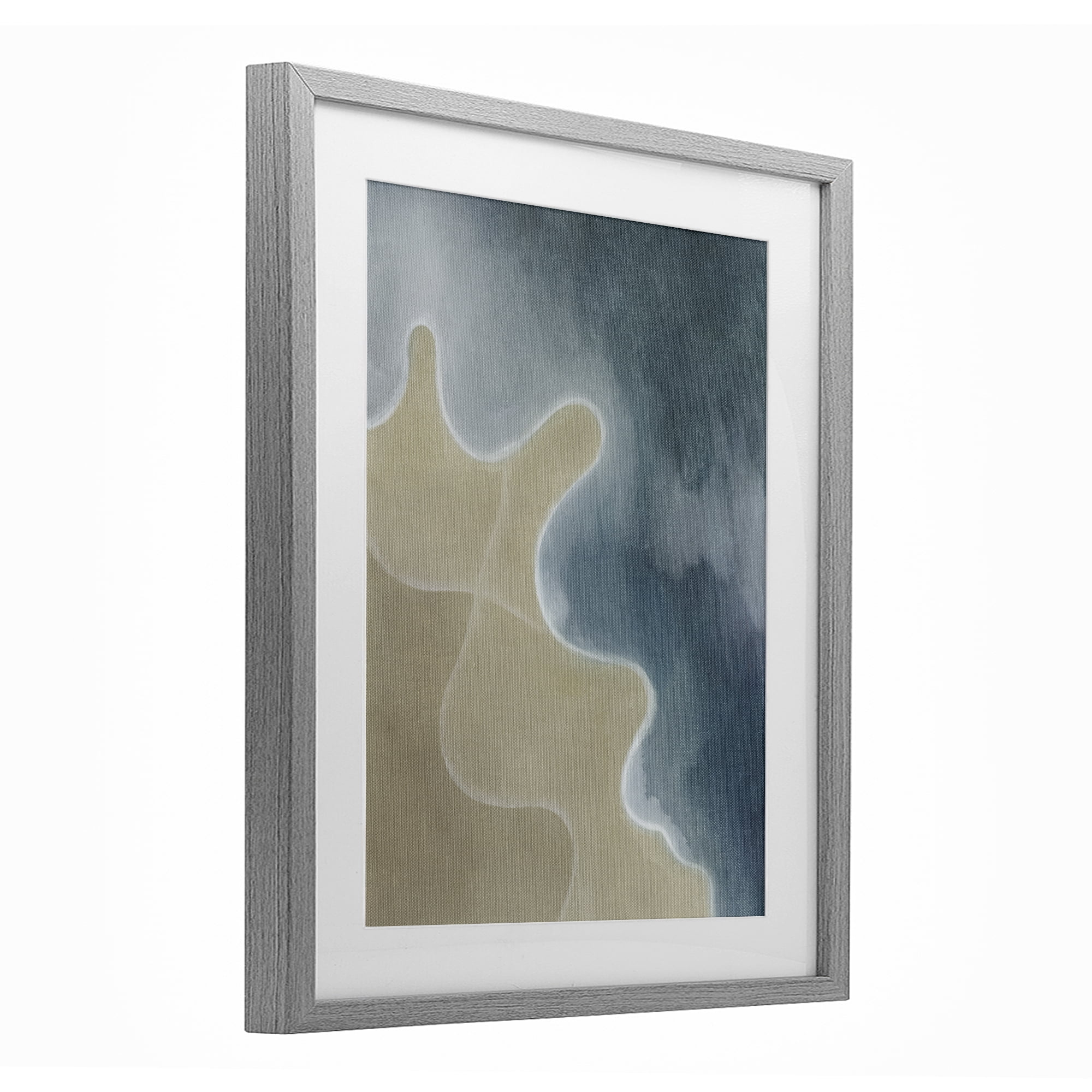 Stupell Industries Turning The Tides Contour Gray Framed Print Under Glass, design by Grace Popp