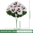 thumbnail image 3 of Bfogop Artificial Pansy Flowers for Outdoor,No Fade Fake Plastic Flowers Faux Plants for Decoration Hanging Planters Indoor Outside Garden Porch Window Box Home Wedding Farmhouse, 3 of 8