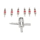 thumbnail image 3 of Kit de Núcleo de Válvula de Neumático Genérico 6pcs Herramienta de Quema de Válvula de 4 Vías para Bicicleta para Bicicleta, 3 of 8