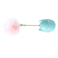thumbnail image 2 of Interactive Kitten Feather Toy, Cartoon Bell Design Kitten Teaser Toys 360 Degree Rotation  for Outdoor for Kittens Dusty Pink,Mint Green, 2 of 8