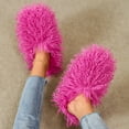 thumbnail image 4 of Women's Curly Furry Slippers, Indoor Thermal Cozy Fuzzy Shoes, Warm Bedroom Floor Plush Slippers With Non-slip Sole, 4 of 7