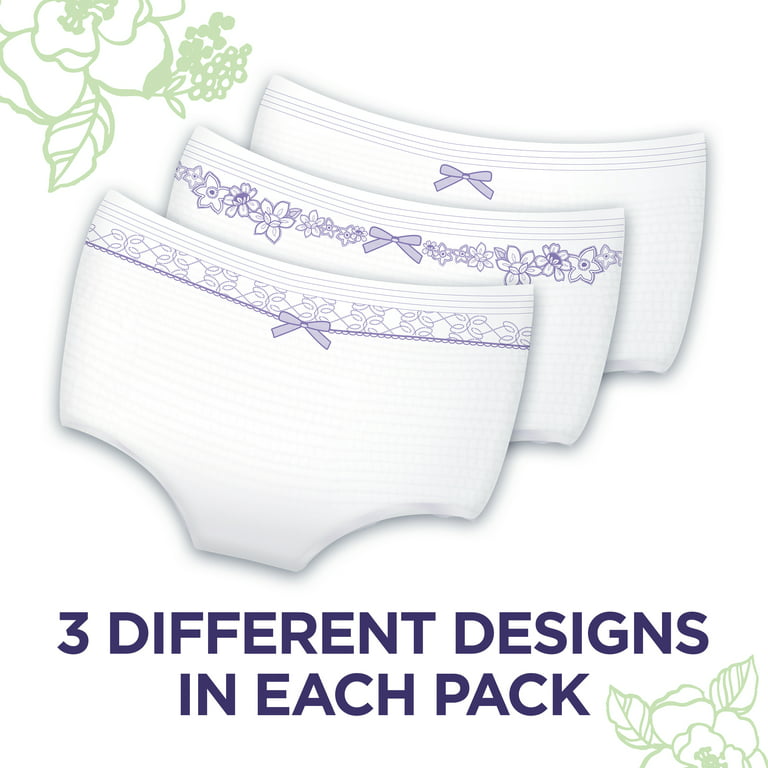 Always Discreet, Incontinence Underwear for Women, Low Rise, Moderate  Absorbency, Small/Medium, 19 Count 