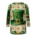 thumbnail image 6 of Ounisa Womens 3/4 Sleeve St. Patrick's Day T-Shirts Crew Neck Spring Graphic Tee Tops, 6 of 8
