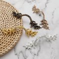thumbnail image 3 of 64mm Nordic Zinc Alloy Vintage Bronze Flower Drawer Pulls Silver White Cabinet Wardrobe Knobs Door Pullers Furniture Handle (Shiny Gold), 3 of 7