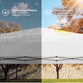 thumbnail image 3 of 10x10 pop - up canopy tent: outdoor tent con 3 adjustable heights, 4 sandbags y carrying bag, blanca, 3 of 7