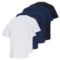 thumbnail image 2 of JACK&JONES Camisetas de hombre, pack de 5 - JJTILEY JJNOLAN, cuello redondo, algodón Blanco/Azul oscuro/Negro XL (X-Large), 2 of 3