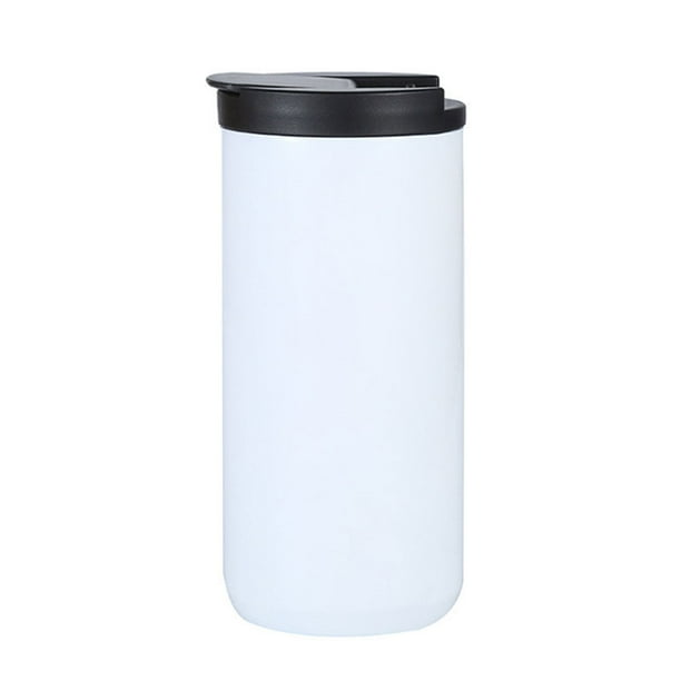 Toystoory Taza de té de la leche con tapa de doble capa de acero inoxidable a prueba de fugas regalos de navidad taza térmica de viaje botella de agua de Cocina y Comedor Blanco Toystoory HA067336-01