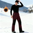thumbnail image 5 of Abomasnow Mens Snow Ski Waterproof Softshell Snowboard Pants Outdoor Hiking Fleece Lined Zipper Bottom Leg, 5 of 8