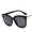 Black grey, variant on Vintage Unisex Sunglasses Non Polarized Lenses Plastic Frame Bright Black Gray New UV Protection Women And Men